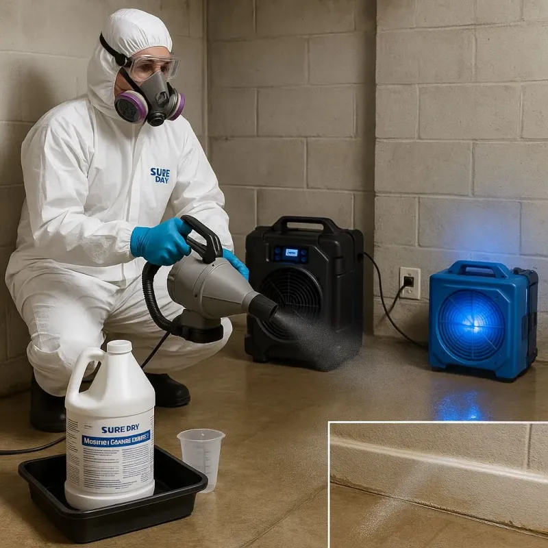 Sanitization and Odor Removal process in El Lago, TX